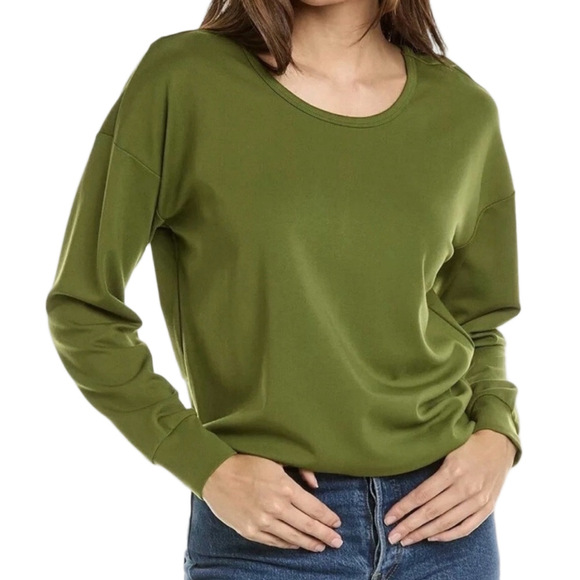 CAbi Reversible Ling Sleeve Green Top NWT - Picture 4 of 4